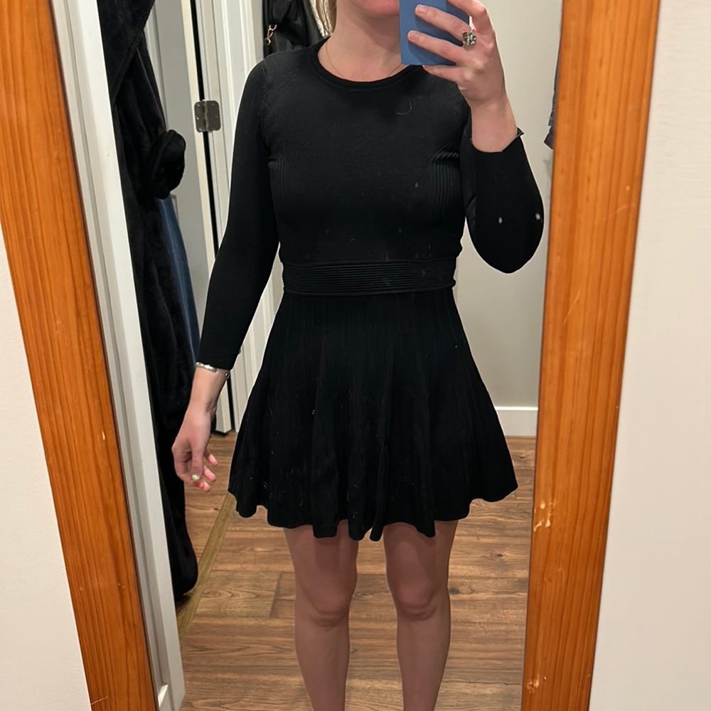 Topshop Black Knute Dress